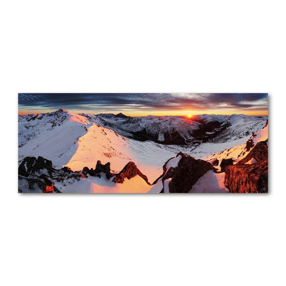 Acrylic wall art Mountains in winter