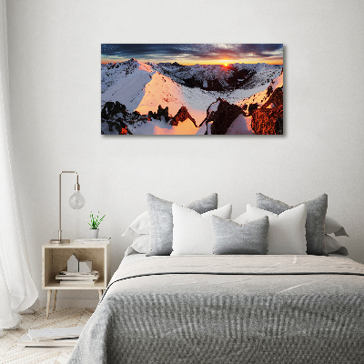 Acrylic wall art Mountains in winter