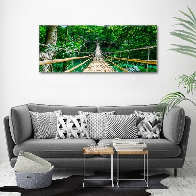 Print on acrylic Tropical forest bridge