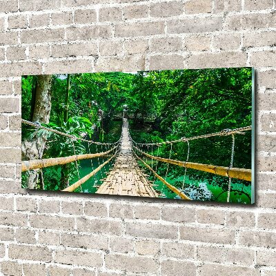 Print on acrylic Tropical forest bridge