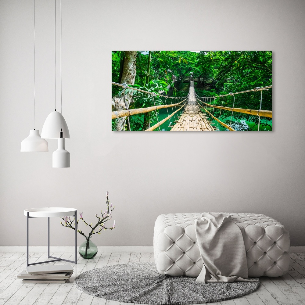 Print on acrylic Tropical forest bridge