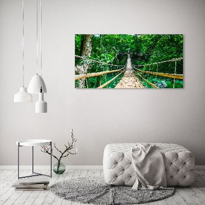 Print on acrylic Tropical forest bridge