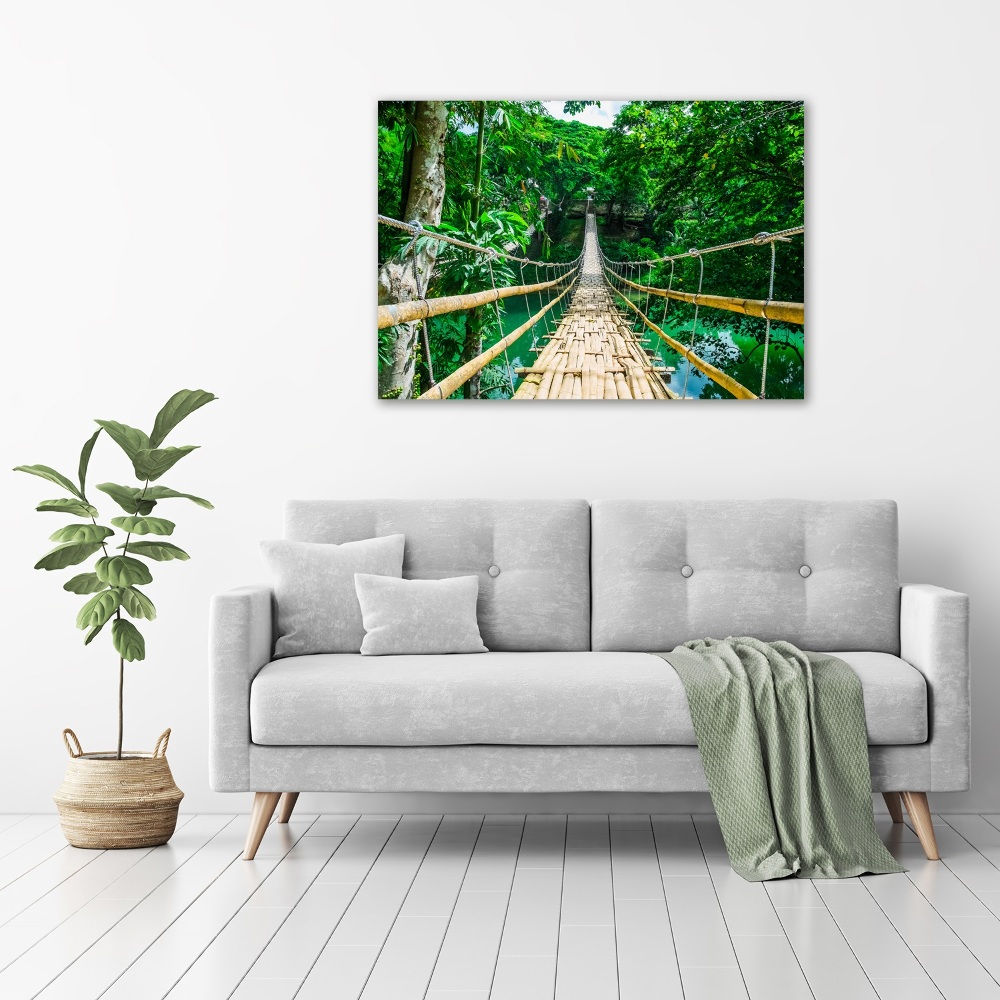 Print on acrylic Tropical forest bridge