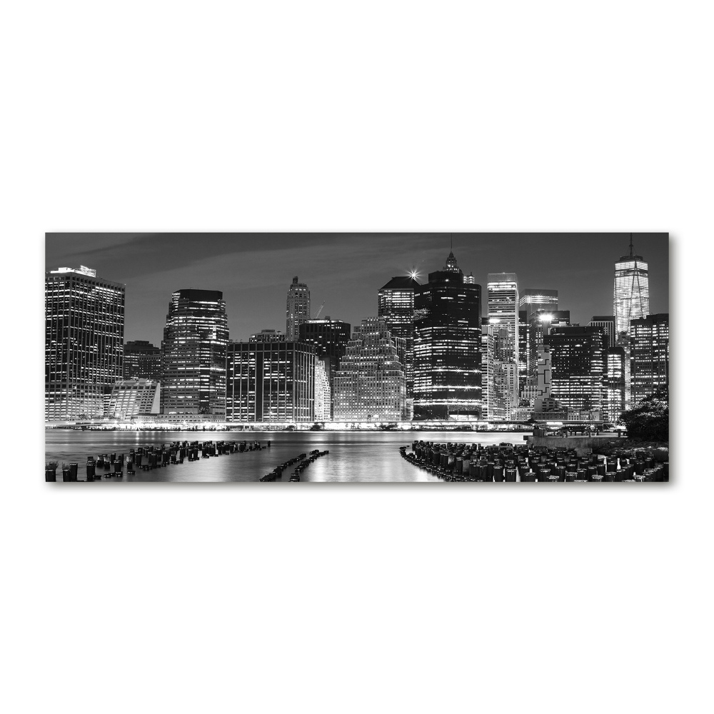 Acrylic wall art Manhattan at night