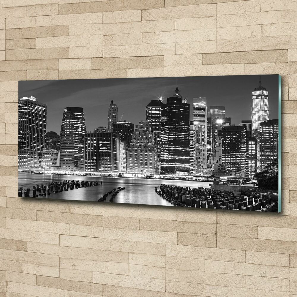 Acrylic wall art Manhattan at night