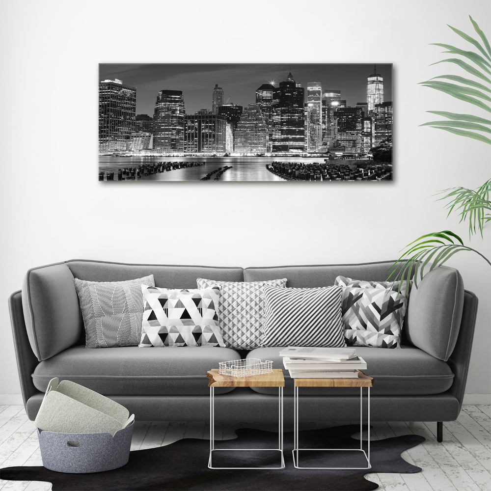 Acrylic wall art Manhattan at night