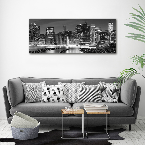 Acrylic wall art Manhattan at night