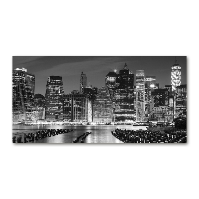 Acrylic wall art Manhattan at night