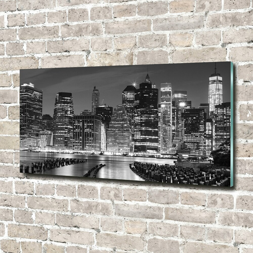 Acrylic wall art Manhattan at night