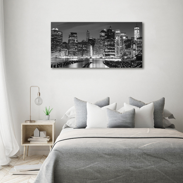 Acrylic wall art Manhattan at night