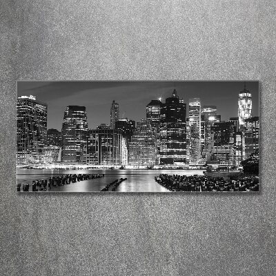 Acrylic wall art Manhattan at night