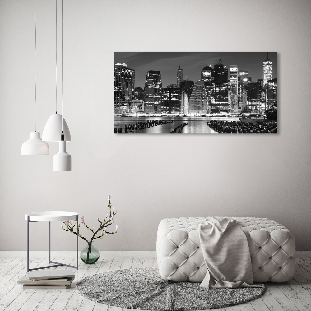 Acrylic wall art Manhattan at night