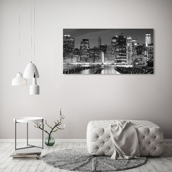 Acrylic wall art Manhattan at night