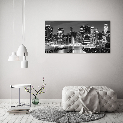 Acrylic wall art Manhattan at night