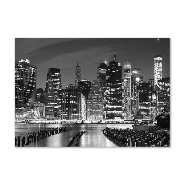 Acrylic wall art Manhattan at night