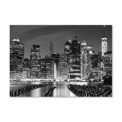 Acrylic wall art Manhattan at night