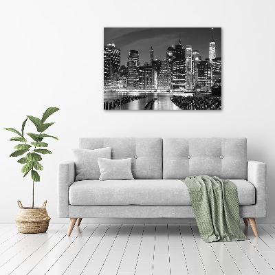 Acrylic wall art Manhattan at night