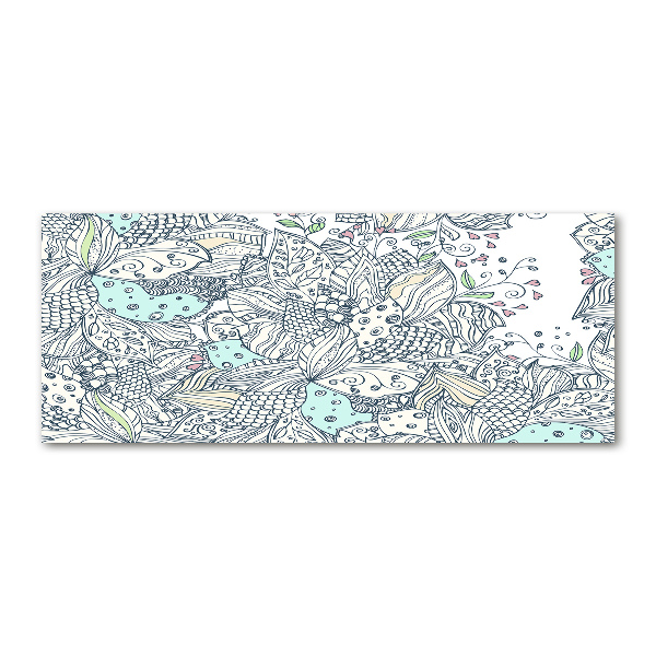 Print on acrylic Floral pattern