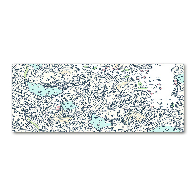 Print on acrylic Floral pattern