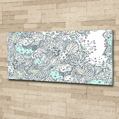 Print on acrylic Floral pattern