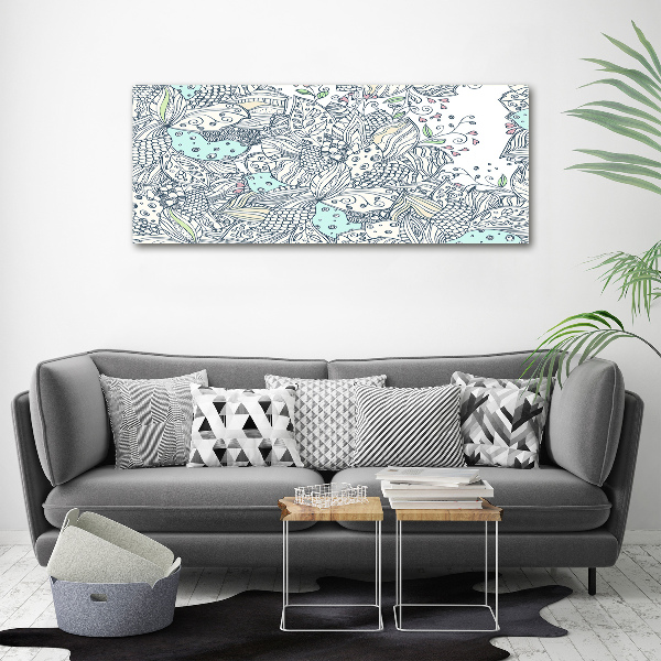 Print on acrylic Floral pattern