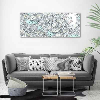 Print on acrylic Floral pattern