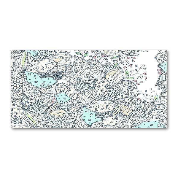 Print on acrylic Floral pattern