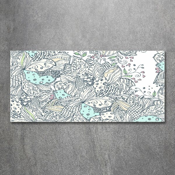 Print on acrylic Floral pattern