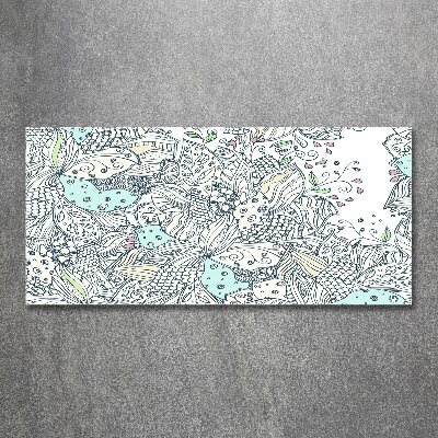 Print on acrylic Floral pattern