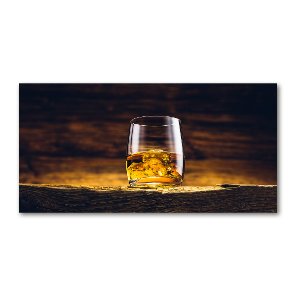 Print on acrylic Bourbon in a glass