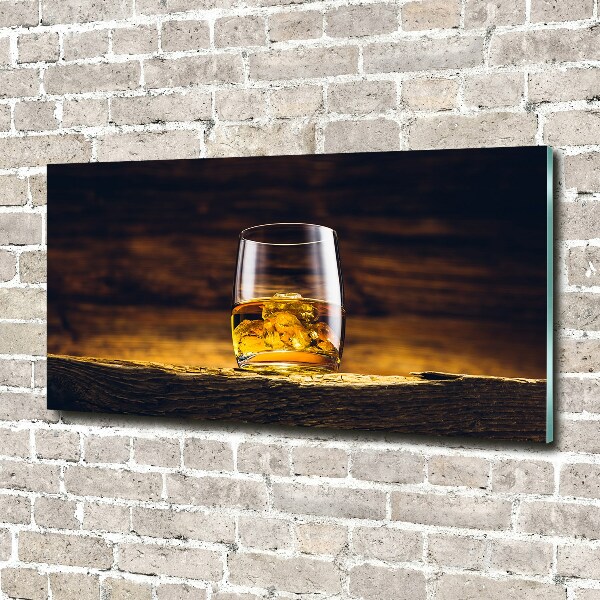 Print on acrylic Bourbon in a glass