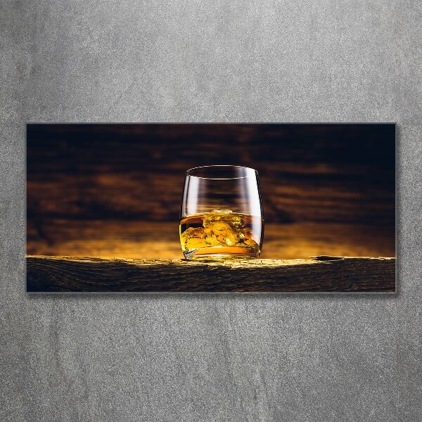 Print on acrylic Bourbon in a glass