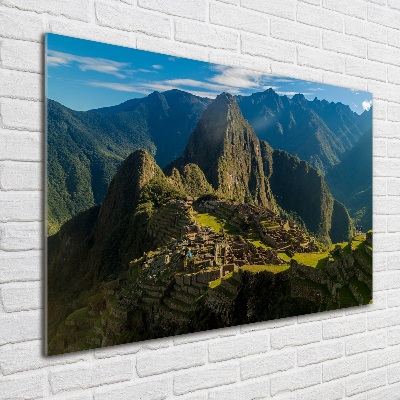 Wall art acrylic Machu Picchu ruins