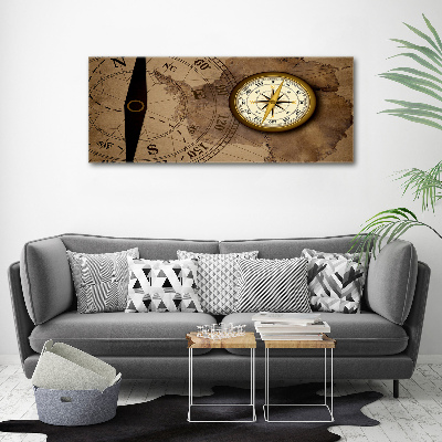 Glass acrylic wall art Compass