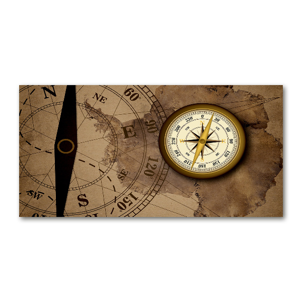 Glass acrylic wall art Compass