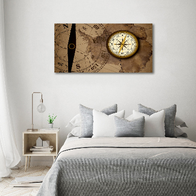 Glass acrylic wall art Compass