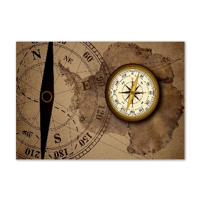 Glass acrylic wall art Compass