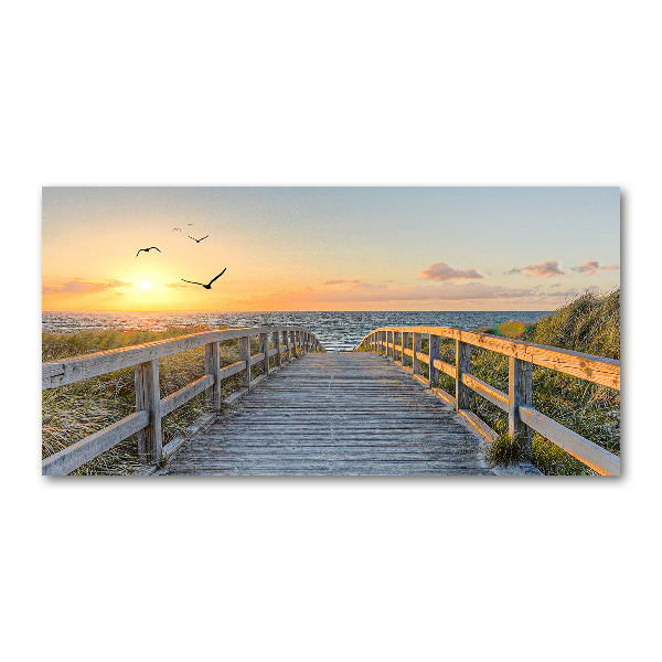 Print on acrylic Path to the beach