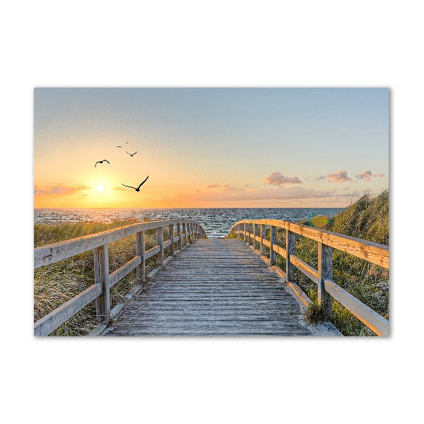 Print on acrylic Path to the beach