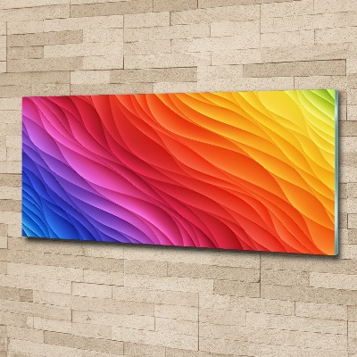 Print on acrylic Colorful waves