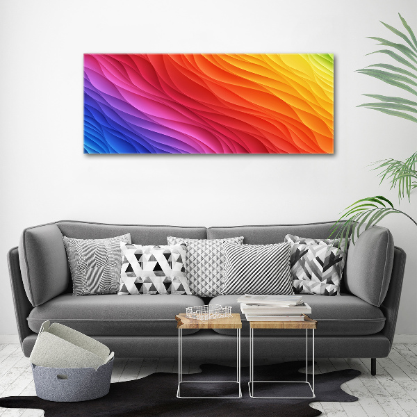 Print on acrylic Colorful waves