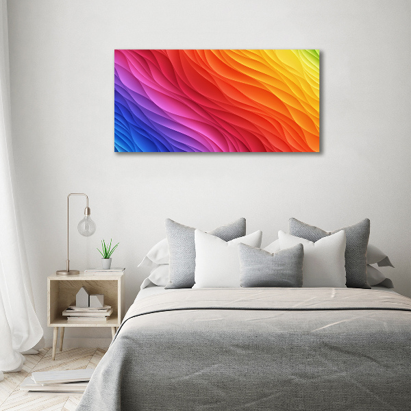 Print on acrylic Colorful waves