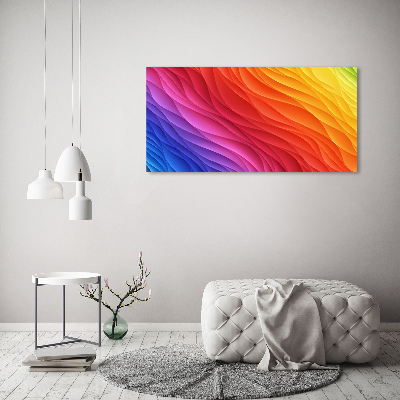 Print on acrylic Colorful waves