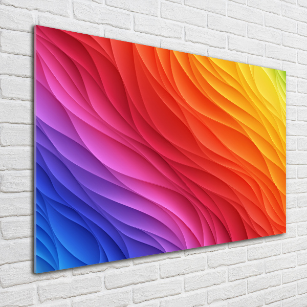 Print on acrylic Colorful waves