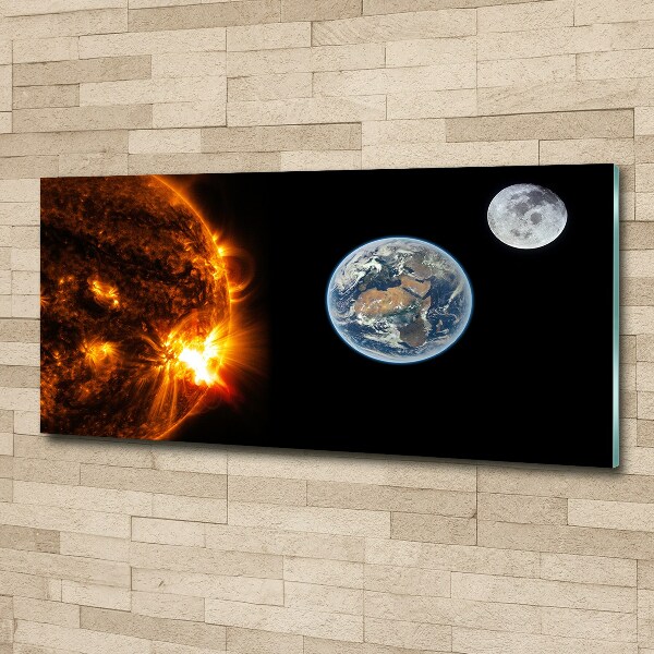 Wall art acrylic Solar system