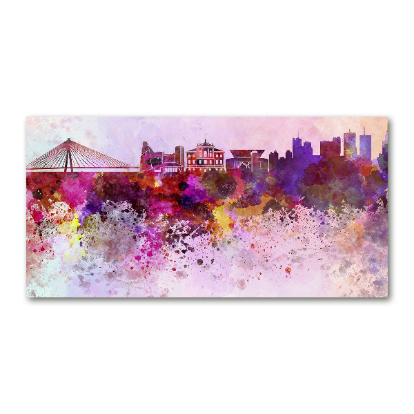 Acrylic print Colorful Warsaw