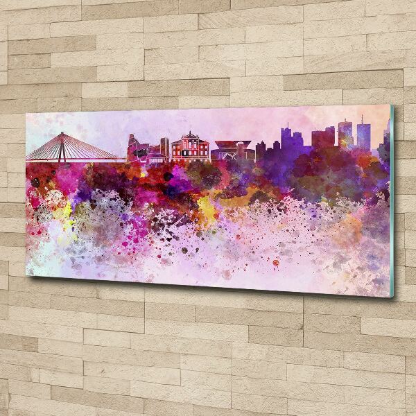 Acrylic print Colorful Warsaw