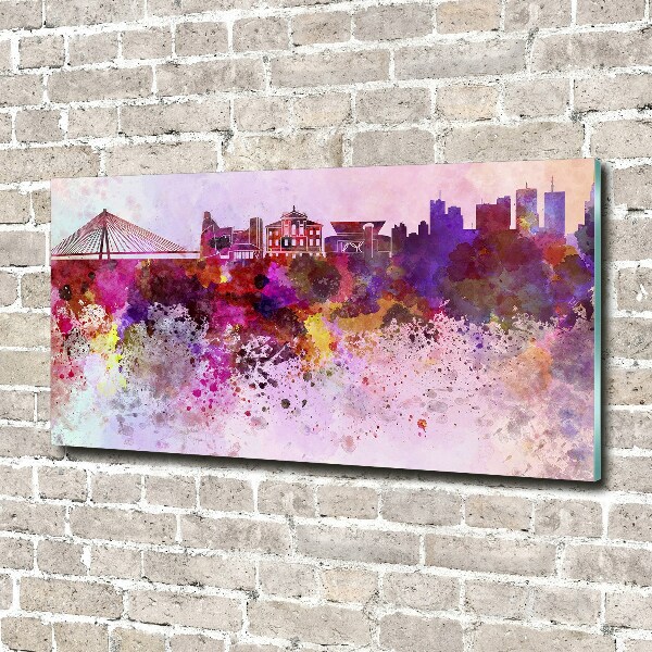 Acrylic print Colorful Warsaw