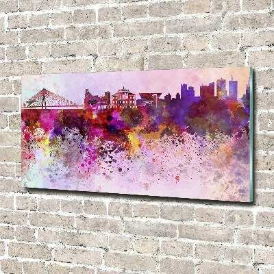 Acrylic print Colorful Warsaw