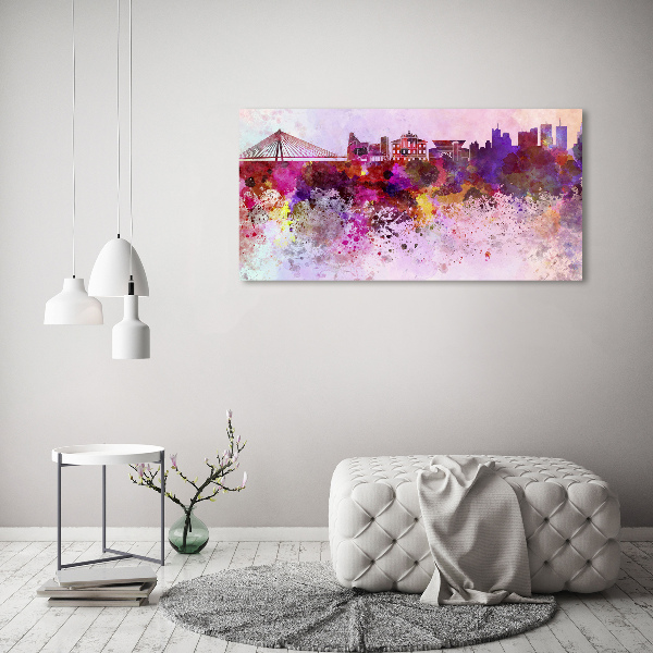 Acrylic print Colorful Warsaw